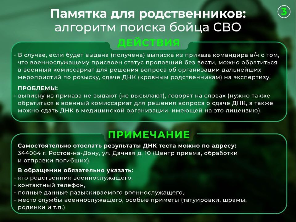 Валерия Петрусевич: Обновляем информацию к памятке по алгоритму поиска бойцов СВО для родственников