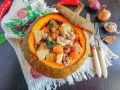 Тыква с мясной начинкой: уютное блюдо для осеннего застолья