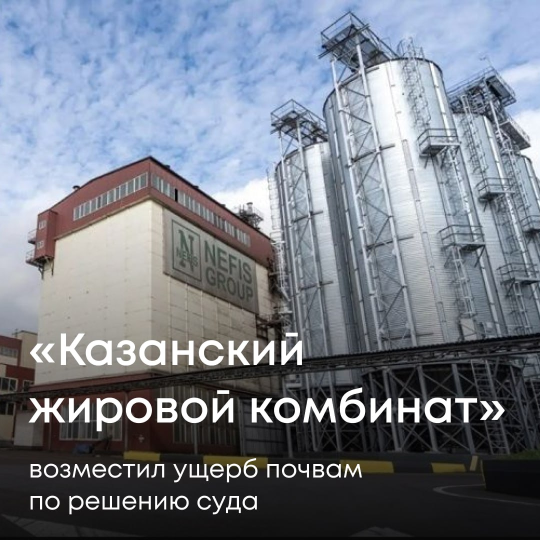 Суд поддержал требование Росприроднадзора о взыскании с АО «Казанский жировой комбинат» 2,9 млн рублей за вред, причиненный почвам