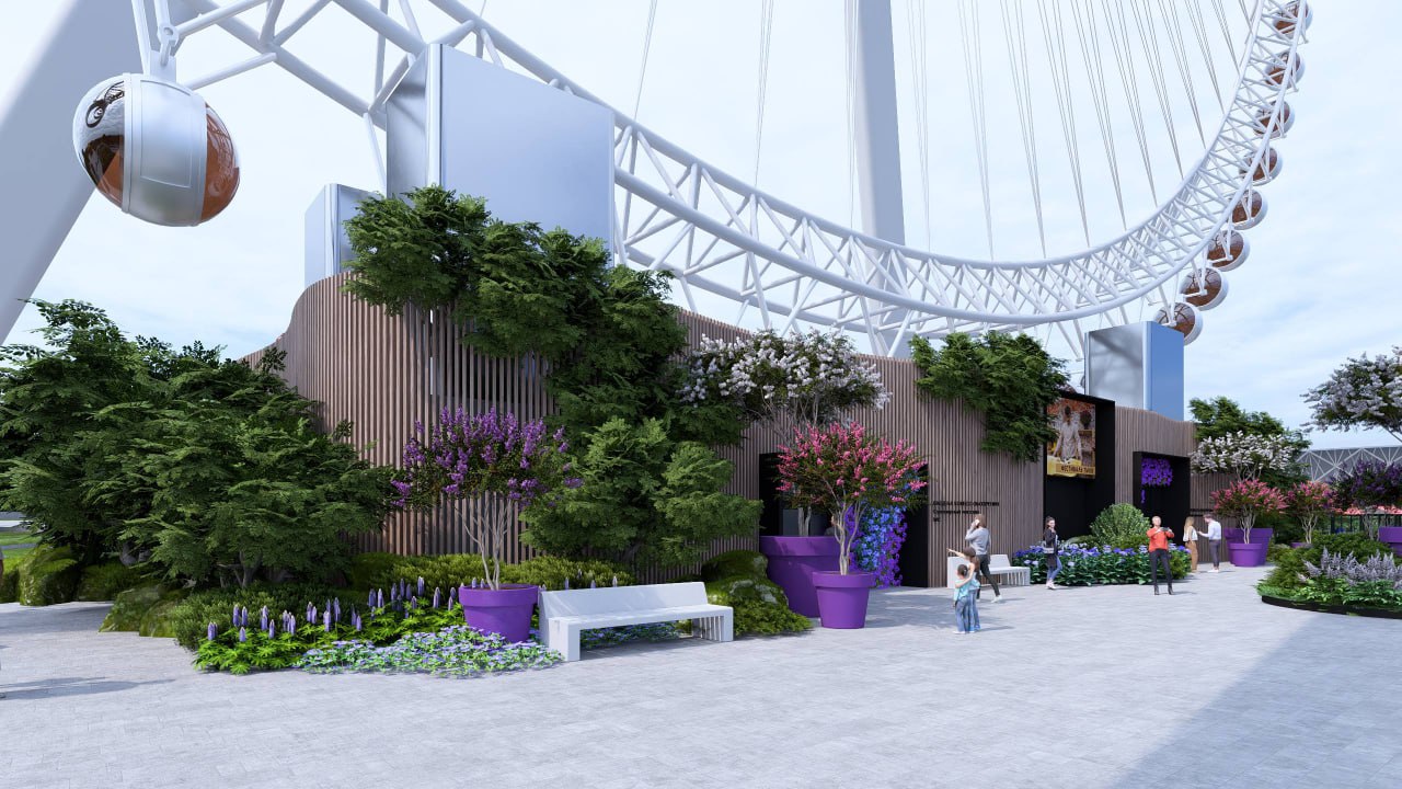 В ЦПКиО Волгограда показали концепцию входной группы для 120-метрового колеса обозрения