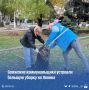 Сотрудники Комбината благоустройства провели масштабный субботник на проспекте Ленина