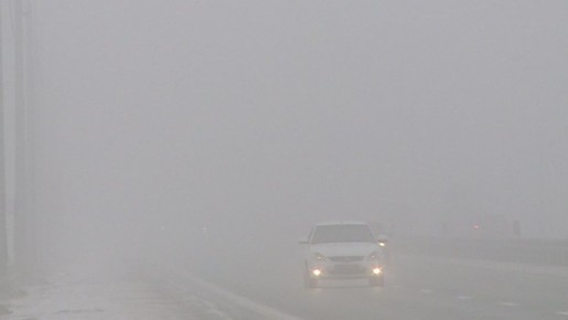 О тумане и гололеде на дорогах предупреждают волгоградские синоптики