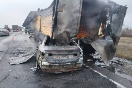 Тройная трагедия под Волгоградом: три человека погибли в аварии с лесовозом