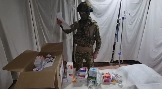 Очередная партия гуманитарного груза добралась до получателей! Враг будет разбит! Победа будет за нами!