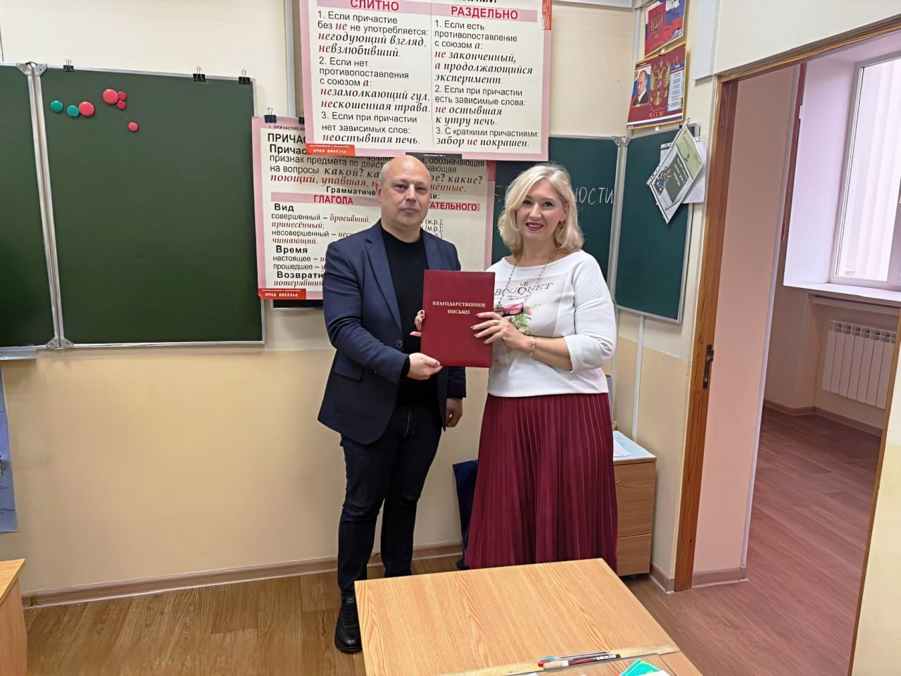 Депутат Волгоградской областной Думы Олег Дмитриев посетил Волгоградскую школу дифференцированного обучения