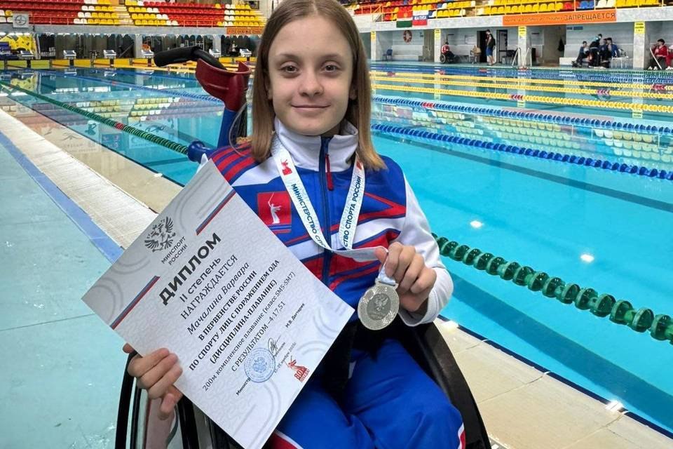 Юная волгоградка взяла серебро на первенстве России по плаванию