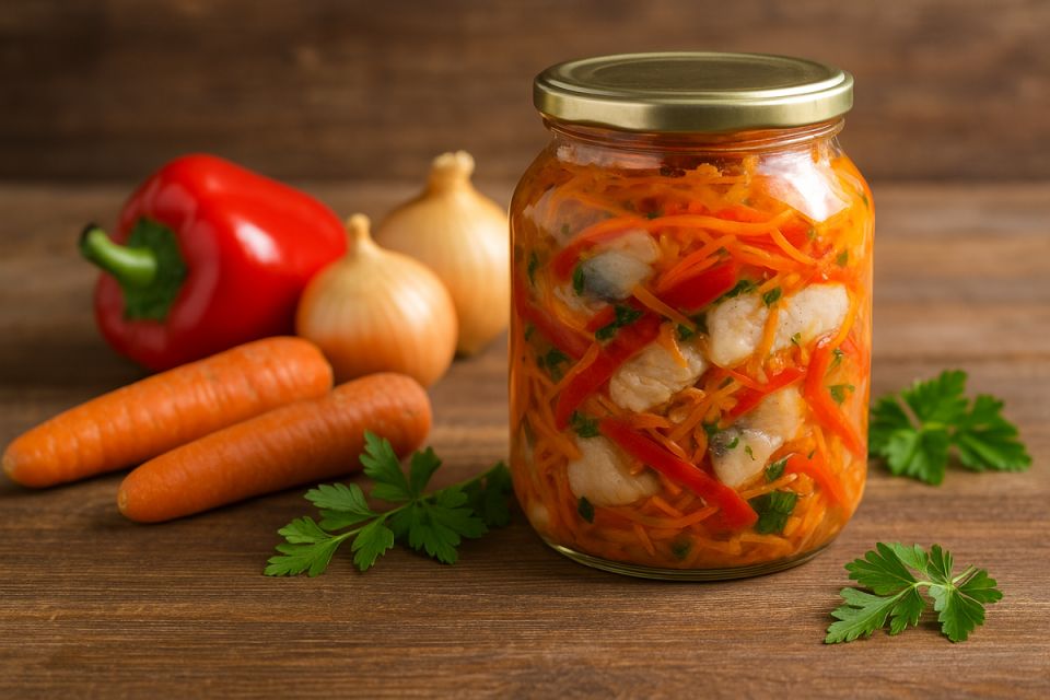 Как приготовить хе с рыбой и овощами: секреты заготовки на зиму