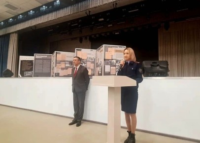 Офицер регионального следственного управления СК России приняла участие в патриотической встрече со школьниками