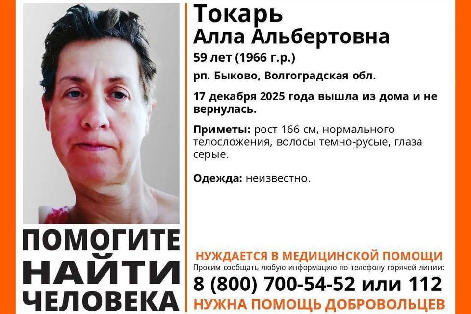 Под Волгоградом ищут бесследно пропавшую Аллу Токарь