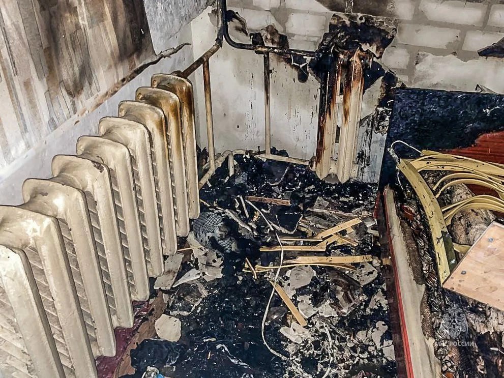 В Волгограде пожар начался из-за кипятильника