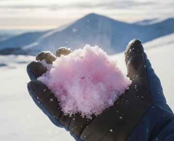 На Урале обнаружен арбузный снег: опасно ли его пробовать?