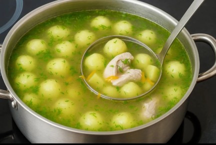 Куриный суп с сырными шариками, который покорит ваши вкусовые рецепторы