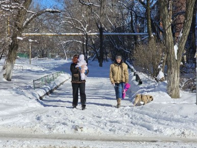 Волгоградцев предупредили об опасности схода снега с крыш
