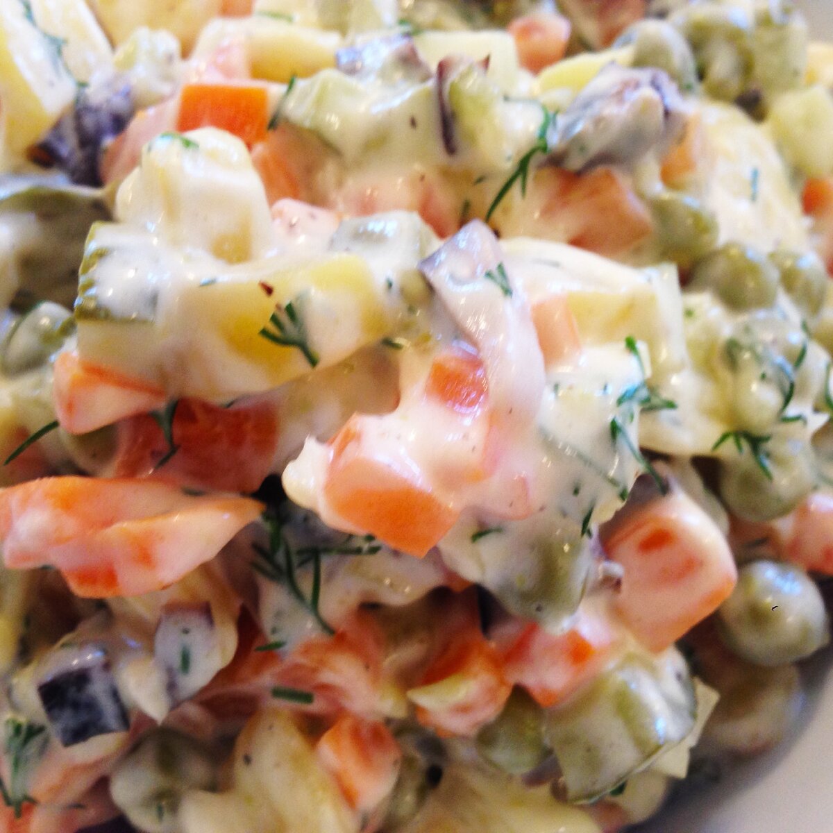 Вкусный постный оливье: рецепт для рождественского поста