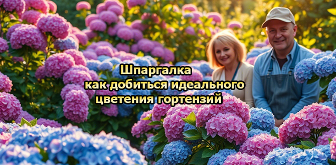 Удивительная гортензия: секреты ухаживания для яркого цветения