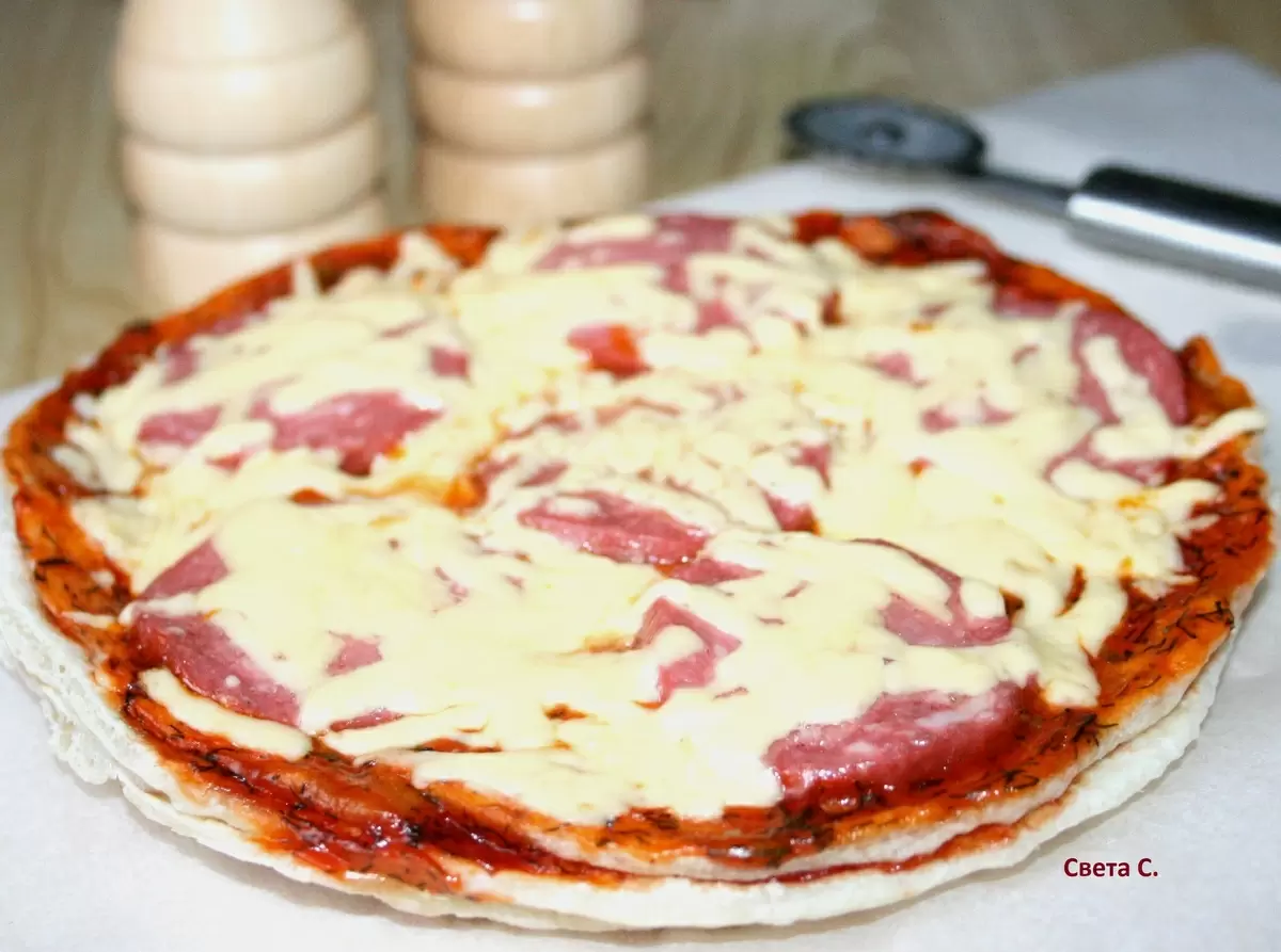 Необычная пицца на лаваше за считанные минуты