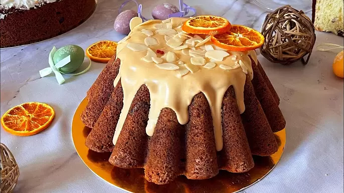 Пасхальный трехцветный кекс: удивление в каждом кусочке