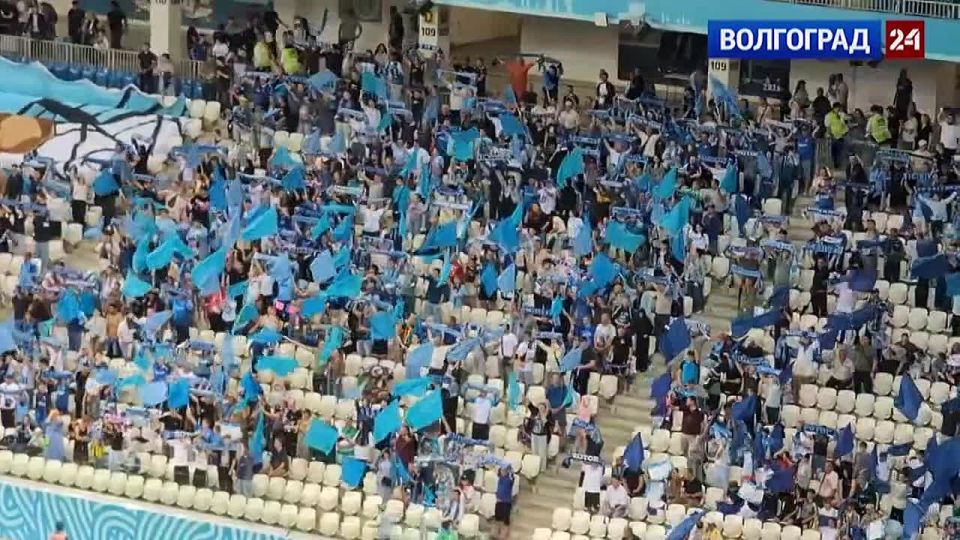 Яркие кадры перед началом матча «Ротор» – «Акрон» на «Волгоград Арене»