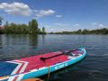 В Волгограде унесло течением трех девушек на сапах