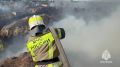 Кадры с места тушения пожара в Дзержинском районе Волгограда
