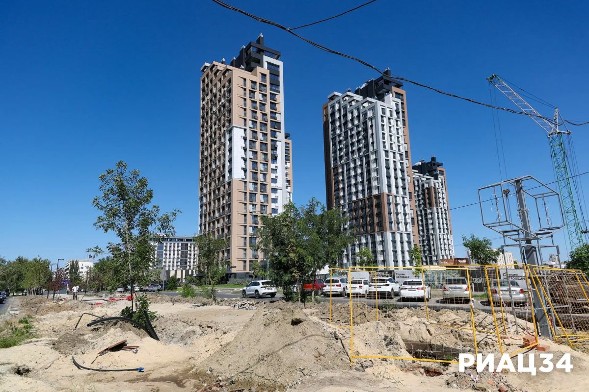 В Ворошиловском районе Волгограда продолжается комплексное благоустройство сквера на улице Профсоюзной, в створе улицы Социалистической) В Ворошиловском районе Волгограда продолжается комплексное благоустройство сквера на улице Профсоюзной, в створе улицы Социалистической)