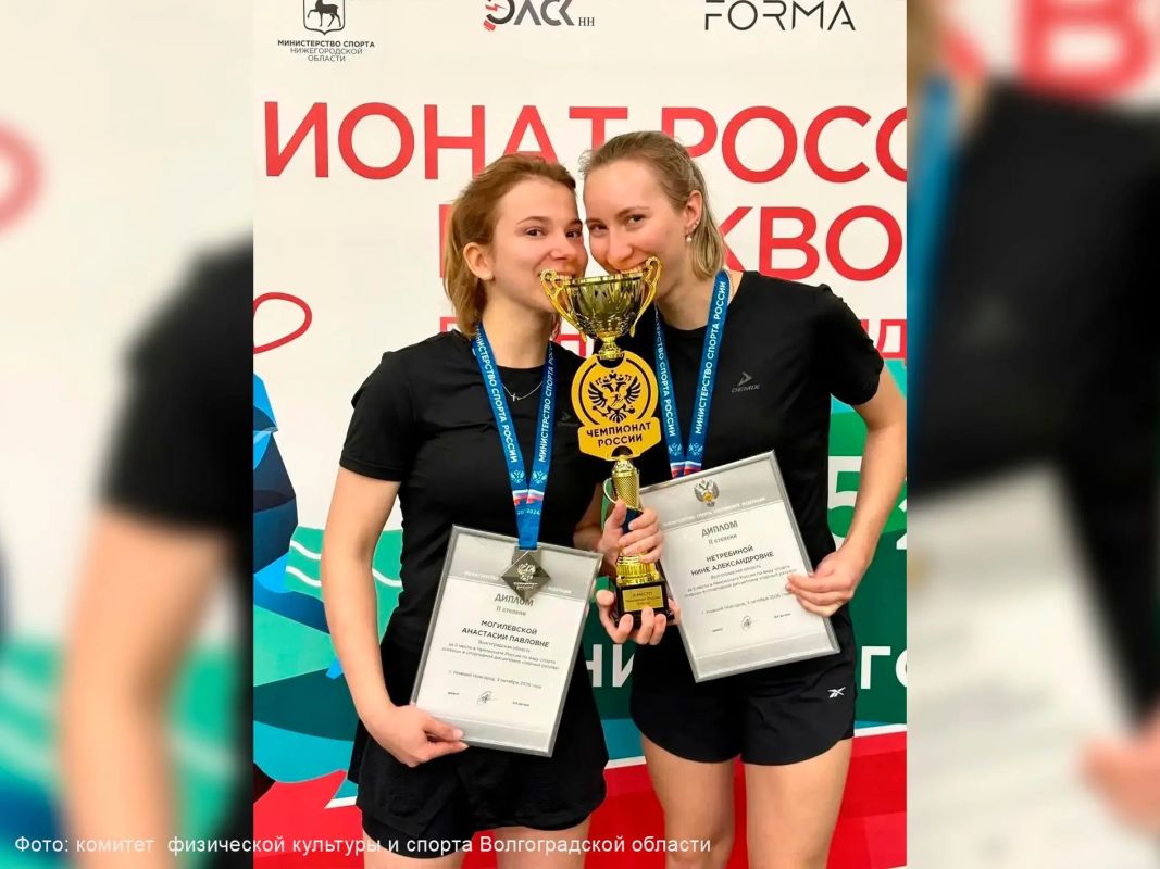 Волгоградские спортсменки завоевали «серебро» чемпионата России по сквошу в парном разряде