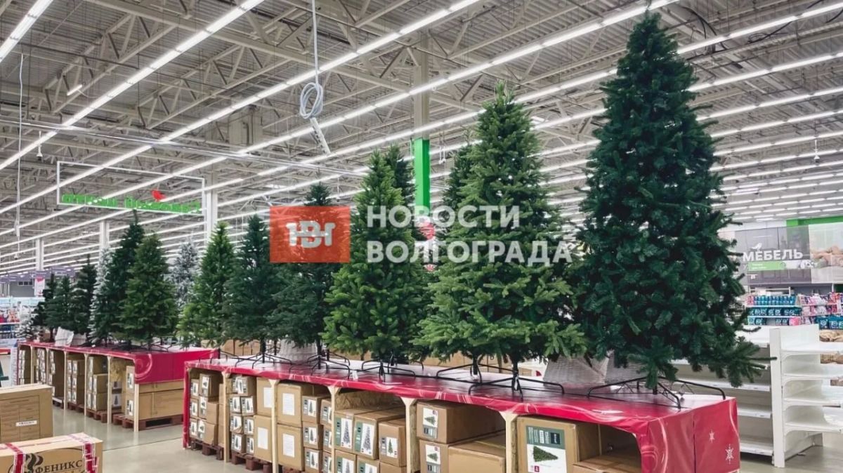 В Волгограде начали продавать новогодние украшения при +20 градусах на улице В Волгограде начали продавать новогодние украшения при +20 градусах на улице