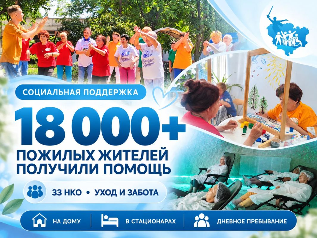 В Волгоградской области более 18 тысяч пожилых жителей получили помощь социально ориентированных НКО