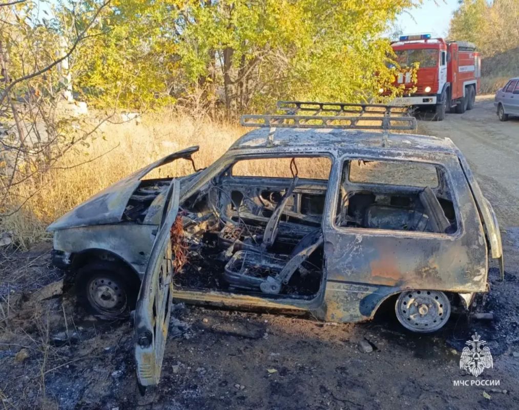 Два автомобиля горели за минувшие сутки в Волгоградской области